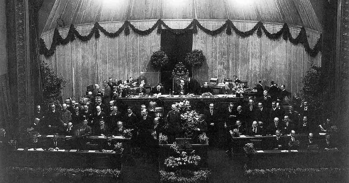 Nationalversammlung am 9. Februar 1919