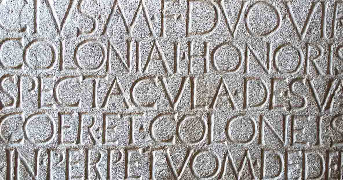 Lateinische Inschrift