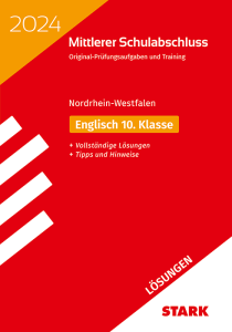 Lösungen zu Original-Prüfungen und Training - Mittlerer Schulabschluss 2024 - Englisch - NRW