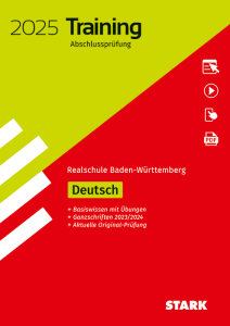 Training Abschlussprüfung Realschule 2025 - Deutsch - BaWü