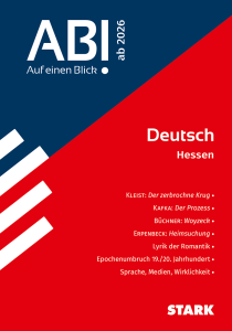 Deutsch - Abi - Auf einen Blick! 2026 Hessen