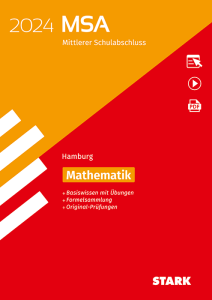 Original-Prüfungen und Training MSA 2024 - Mathematik - Hamburg