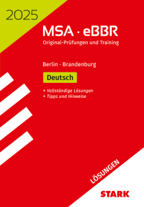 Lösungen zu Original-Prüfungen und Training MSA/eBBR 2025 - Deutsch - Berlin/Brandenburg