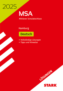Lösungen zu Original-Prüfungen und Training MSA 2025 - Deutsch - Hamburg