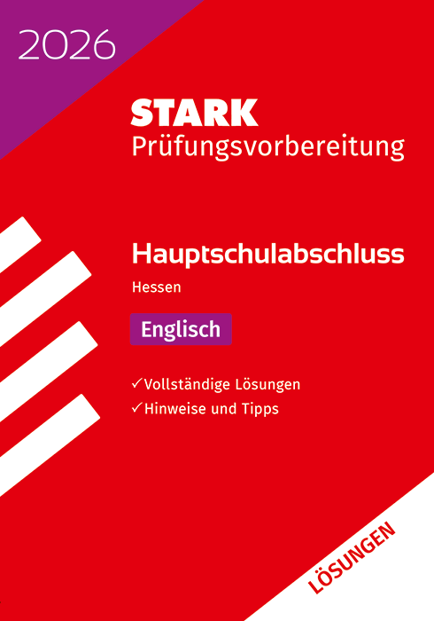 Lösungen zu Englisch - Hauptschulabschluss 2026 Hessen - Prüfungsvorbereitung/Stark-Verlag