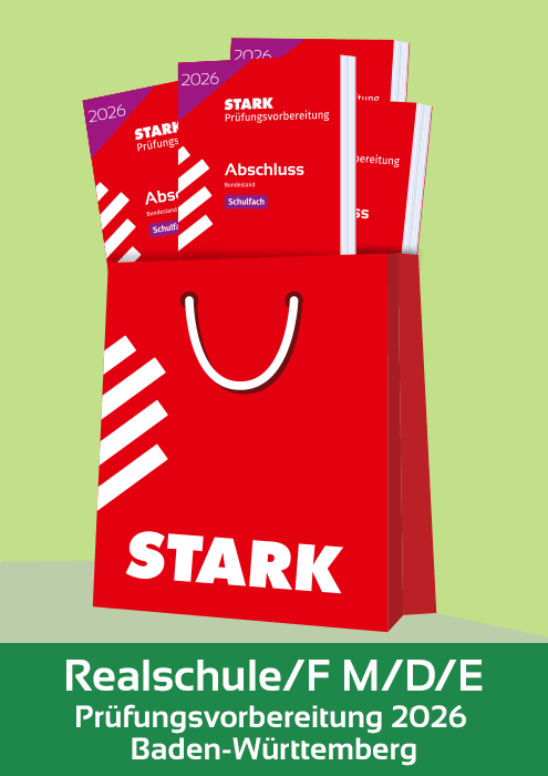 Realschulabschluss inkl. Französisch Komplettpaket - 2026 BW - Prüfungsvorbereitung/Stark-Verlag