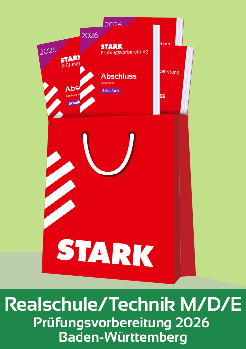 Realschulabschluss inkl. Technik Komplettpaket - 2026 BW - Prüfungsvorbereitung/Stark-Verlag