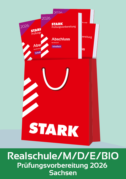 Realschulabschluss inkl. Biologie Komplettpaket - 2026 Sachsen - Prüfungsvorbereitung/Stark-Verlag