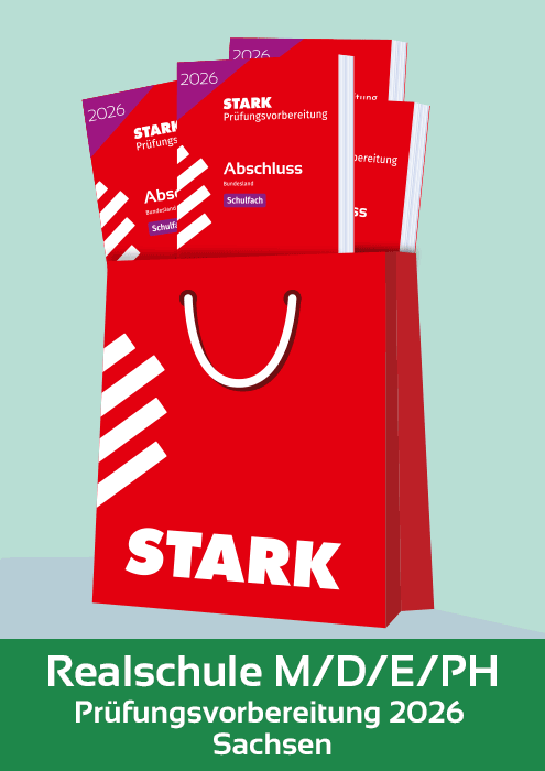 Realschulabschluss inkl. Physik Komplettpaket - 2026 Sachsen - Prüfungsvorbereitung/Stark-Verlag