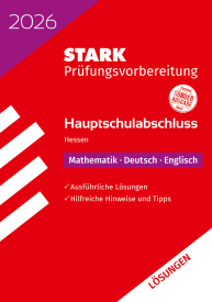 Lösungen zu Mathematik, Deutsch, Englisch - Hauptschulabschluss 2026 Hessen - Prüfungsvorbereitung