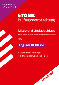 Lösungen zu Englisch E-Kurs - Mittlerer Schulabschluss (MSA) 2026 NRW - Prüfungsvorbereitung