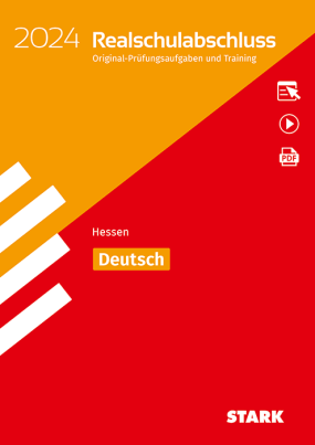 Original-Prüfungen und Training Realschulabschluss 2024 - Deutsch - Hessen