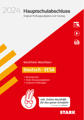 Original-Prüfungen und Training - Hauptschulabschluss 2024 - Deutsch - NRW - inkl. Online-Nachhilfe