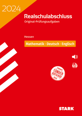 Original-Prüfungen Realschulabschluss 2024 - Mathematik, Deutsch, Englisch - Hessen