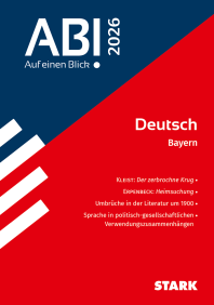 Deutsch - Abi - Auf einen Blick! 2026 Bayern
