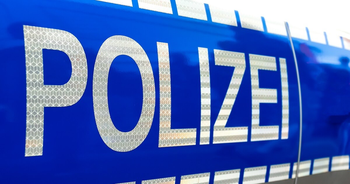 Polizei-Logo eines Polizei-Autos