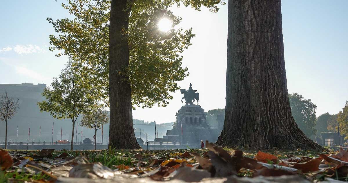 Deutsches Eck in Koblenz, Rheinland-Pfalz