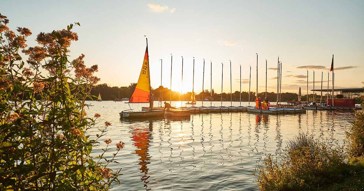 Maschsee in Hannover, Niedersachsen