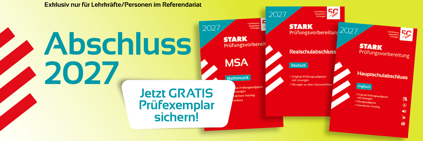 Aktion für Lehrkräfte zum Abschluss 2027