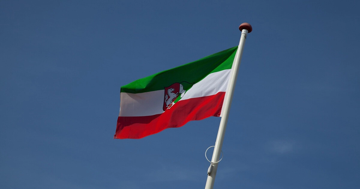 Flagge von Nordrhein-Westfalen
