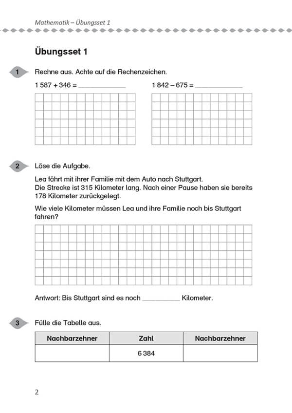 Kompass 4 Mathematik Beispielaufgabe Seite 1