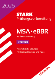 Lösungen zu Deutsch - MSA/eBBR 2026 Berlin/Brandenburg - Prüfungsvorbereitung