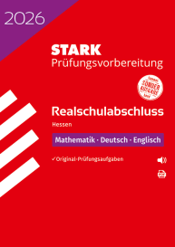Mathematik, Deutsch, Englisch - Realschulabschluss 2026 Hessen - Prüfungsvorbereitung