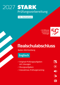Englisch - Realschulabschluss 2027 BW - Prüfungsvorbereitung inkl. Basistraining und Lösungen