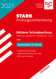 Lösungen zu Mathematik - Mittlerer Schulabschluss (MSA) 2027 NRW Hauptschule Typ B/Gesamtschule/ Sekundarschule - Prüfungsvorbereitung