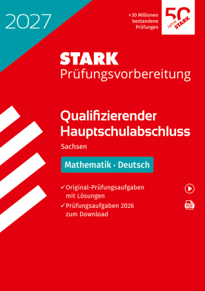 Mathematik, Deutsch - Qualifizierender Hauptschulabschluss 2027 Sachsen - Prüfungsvorbereitung