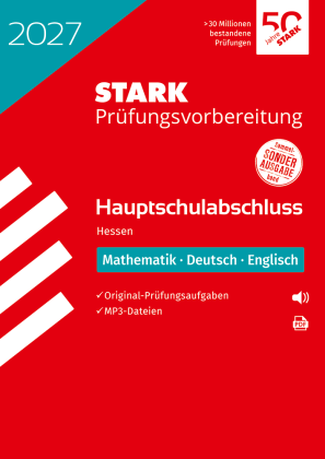 Mathematik, Deutsch, Englisch - Hauptschulabschluss 2027 Hessen - Prüfungsvorbereitung