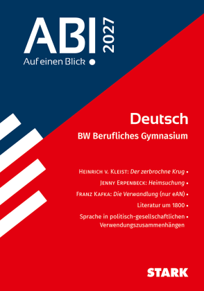 Deutsch - Abi - Auf einen Blick! 2027 BW Berufliches Gymnasium