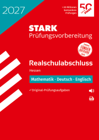 Mathematik, Deutsch, Englisch - Realschulabschluss 2027 Hessen - Prüfungsvorbereitung