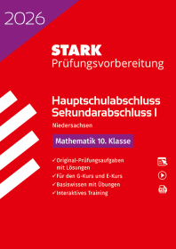 Mathematik 10. Klasse - Hauptschulabschluss 2026 Niedersachsen - Prüfungsvorbereitung mit Lösungen
