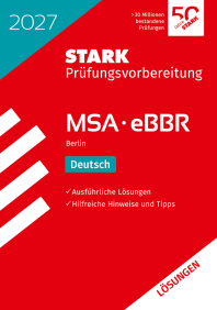 Lösungen zu Deutsch - MSA/eBBR 2027 Berlin - Prüfungsvorbereitung