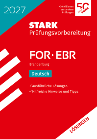 Lösungen zu Deutsch - FOR/EBR 2027 Brandenburg - Prüfungsvorbereitung