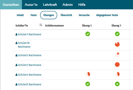 STARK Lernstudio: Lehrkräfte können Übungen selbst zusammenstellen, differenziert zuweisen und die Leistungen auf einen Blick einsehen STARK Lernstudio Übungen