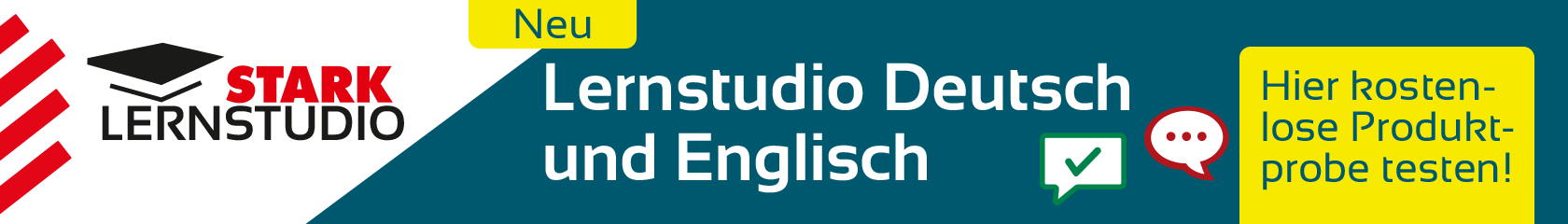 Banner STARK Lernstudio: Jetzt auch für Deutsch und Englisch
